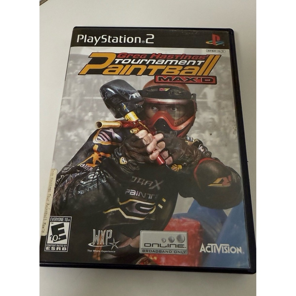 Greg Hastings Tournament Paintball Max'd (Sony PlayStation 2, 2006) PS2 CIB